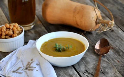 Vellutata di zucca e ceci Bimby: ricetta cremosa