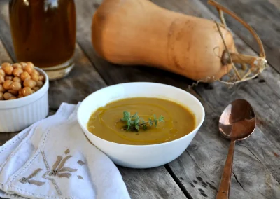 Vellutata di zucca e ceci Bimby: ricetta cremosa